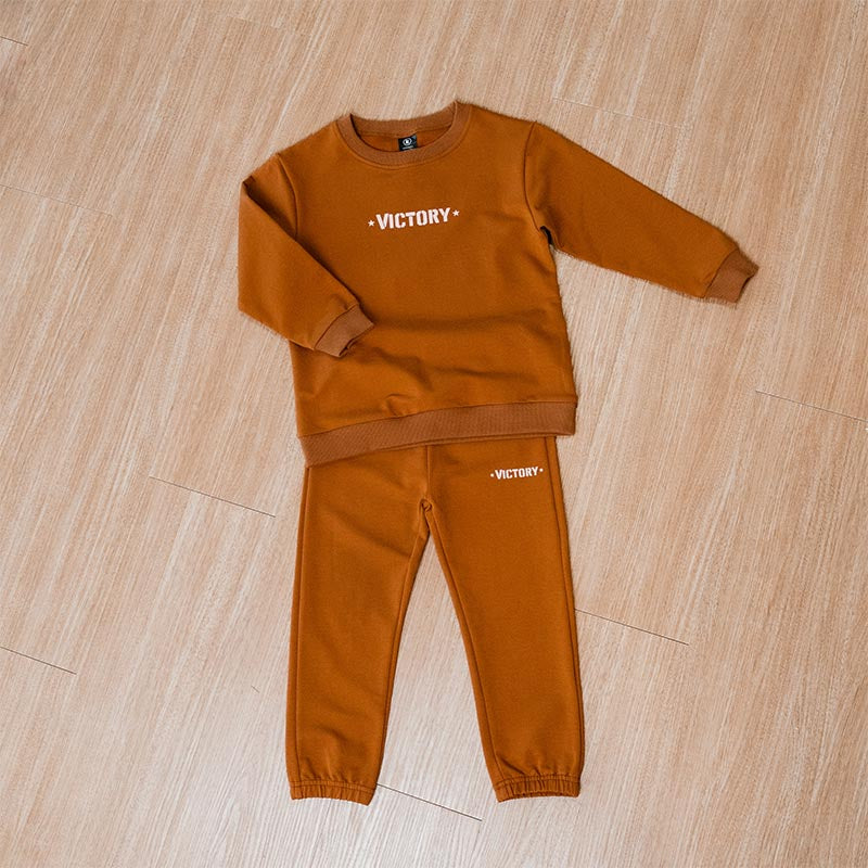 Victory Kids Tracksuit Set (Ages 2-6) (Burnt Orange)